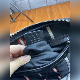 BALLY Большой рюкзак Черный Импортная кожа с масляным покрытием,