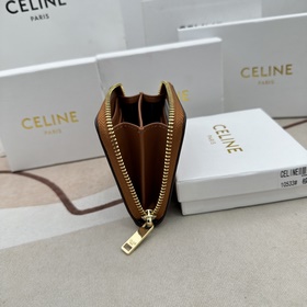 TRIOMPHE CUIR Компактный кошелек на молнии. Гладкая телячья кожа,