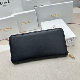 TRIOMPHE CUIR Большой кошелек на молнии, из гладкой телячьей кожи
