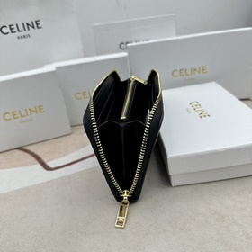 TRIOMPHE CUIR Большой кошелек на молнии, из гладкой телячьей кожи