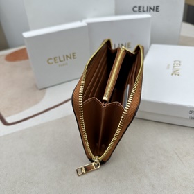 TRIOMPHE CUIR Кошелек с большой молнией, ткань и натуральная теля