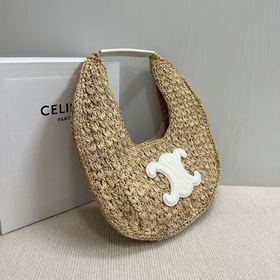 Новая подлинная модель CE Hobo, сумка из плетеного рогожа, изгото