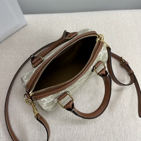 Подлинный продукт Новинка CELINE Кожаная сумка-бостон с логотипо