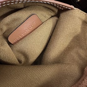 Подлинный продукт Новинка CELINE Кожаная сумка-бостон с небольши