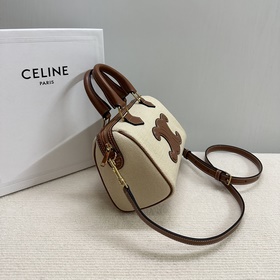 Подлинный продукт Новинка CELINE Маленькая сумка из кожи с логот