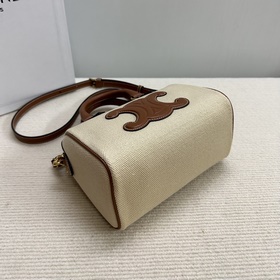Подлинный продукт Новинка CELINE Маленькая сумка из кожи с логот