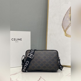 Подлинный товар CELINE TRIOMPHE CANVAS сумка-мессенджер с логоти
