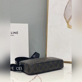 Подлинный товар CELINE TRIOMPHE CANVAS сумка-мессенджер с логоти