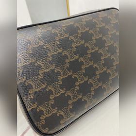 Подлинный товар CELINE TRIOMPHE CANVAS сумка-мессенджер с логоти