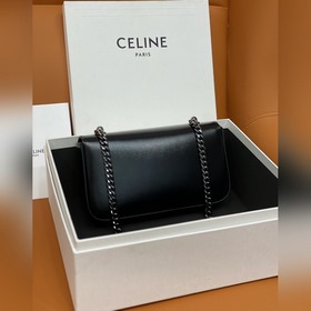 Подлинный Celine * Маленькая багетная сумка 197993# Золотистая це