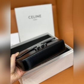 Подлинный Celine * Маленькая багетная сумка 197993# Золотистая це