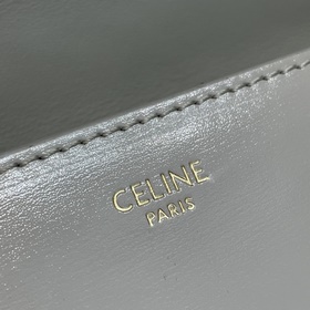Подлинный Celine * Маленькая багетная сумка 197993# Металлическая