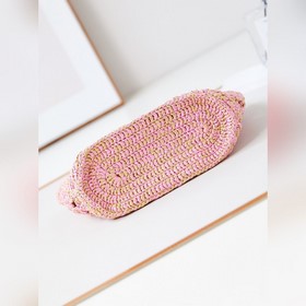 CHANEL COCO BEACH BAG Ажурный дизайн и плетение из рафии Размеры：