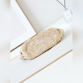 CHANEL COCO BEACH BAG Ажурный дизайн и плетение из рафии Размеры：