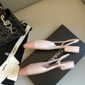 【Chanel】 Новая серия туфель с открытым пяткой от Chanel!  Кажда