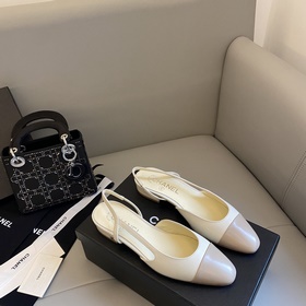 【Chanel】 Новая серия туфель с открытым пяткой от Chanel!  Кажда