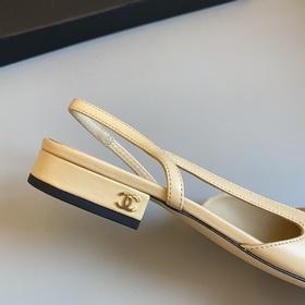 【Chanel】 Новая серия туфель с открытой пяткой от Chanel!  Кажда