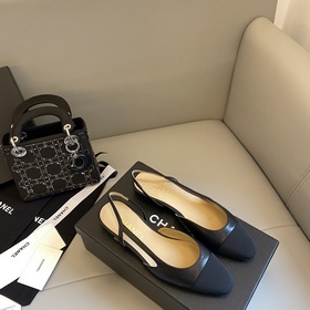 【Chanel】 Новая серия туфель с открытой пяткой от Chanel!  Кажда
