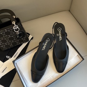 【Chanel】 Новая серия туфель с открытой пяткой от Chanel!  Кажда
