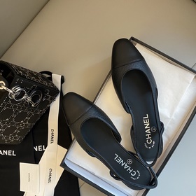 【Chanel】 Новая серия туфель с открытой пяткой от Chanel!  Кажда