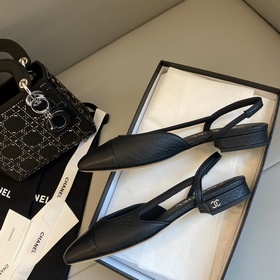 【Chanel】 Новая серия туфель с открытой пяткой от Chanel!  Кажда