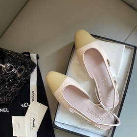 【Chanel】 Новая серия туфель с открытым пяткой от Chanel!  Кажда