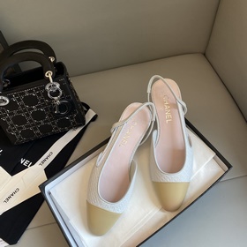 【Chanel】 Новая серия туфель с открытой пяткой от Chanel!  Кажда
