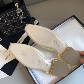 【Chanel】 Новая серия туфель с открытой пяткой от Chanel!  Кажда