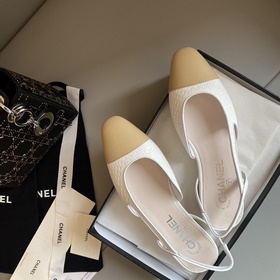 【Chanel】 Новая серия туфель с открытой пяткой от Chanel!  Кажда