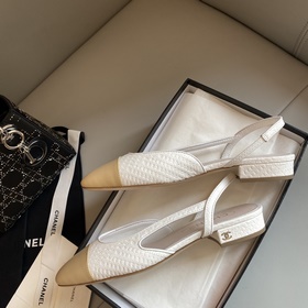 【Chanel】 Новая серия туфель с открытой пяткой от Chanel!  Кажда