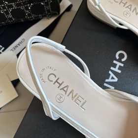 【Chanel】 Новая серия туфель с открытой пяткой от Chanel!  Кажда