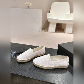 CHANEL маленькие туфли-тапочки с подошвой из пеньковой веревки. В