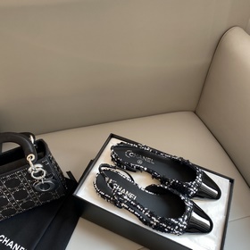 【Chanel】 Новая серия туфель с открытой пяткой от Chanel!  Кажда