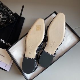 【Chanel】 Новая серия туфель с открытой пяткой от Chanel!  Кажда