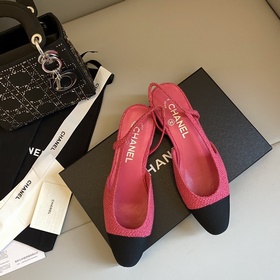 【Chanel】 Новая серия туфель с открытой пяткой от Chanel!  Кажда