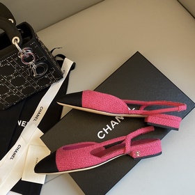 【Chanel】 Новая серия туфель с открытой пяткой от Chanel!  Кажда
