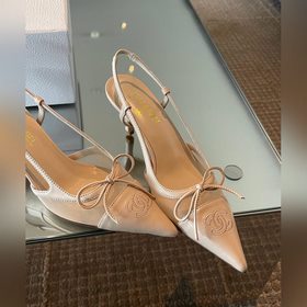 Chanel винтажные туфли на высоком каблуке сеткой (босоножки) Ориг