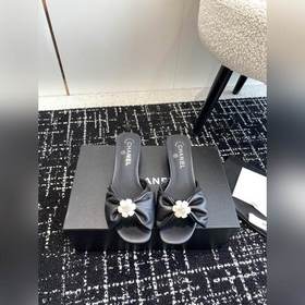 CHANEL 24ss балетки с бантиком Остались в запасе, кожаная подошв