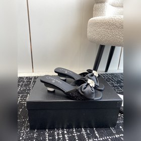 CHANEL 24ss балетки с бантиком Остались в запасе, кожаная подошв