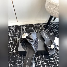 CHANEL 24ss балетки с бантиком Остались в запасе, кожаная подошв