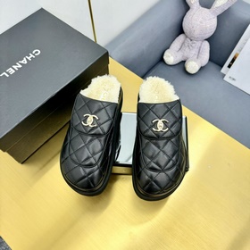 Высокое качество Новые тапочки CHANEL CHANEL 2025 Популярные туфл
