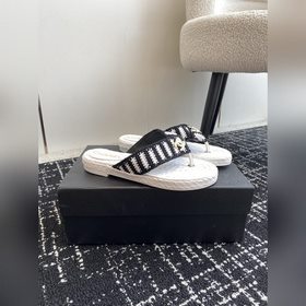 CHANEL Chanel 24ss Новая летняя модель плетеные сандалии с перемы