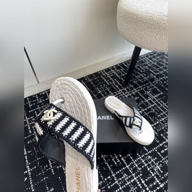 CHANEL Chanel 24ss Новая летняя модель плетеные сандалии с перемы