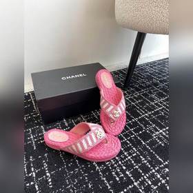 CHANEL Chanel 24ss Новая летняя модель плетеные сандалии с перемы
