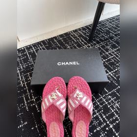 CHANEL Chanel 24ss Новая летняя модель плетеные сандалии с перемы