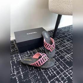 CHANEL Chanel 24ss Новая летняя модель плетеные сандалии с перемы