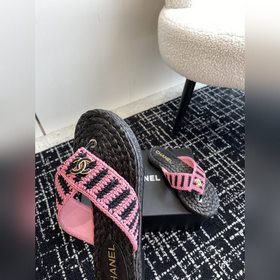 CHANEL Chanel 24ss Новая летняя модель плетеные сандалии с перемы
