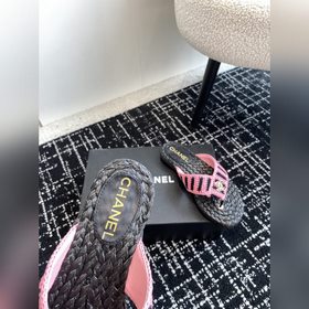 CHANEL Chanel 24ss Новая летняя модель плетеные сандалии с перемы