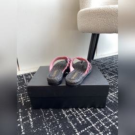 CHANEL Chanel 24ss Новая летняя модель плетеные сандалии с перемы