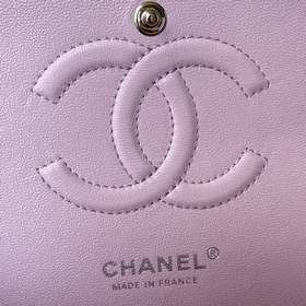 Нежно-розовая французская высококачественная сумка Chane1 Classic
